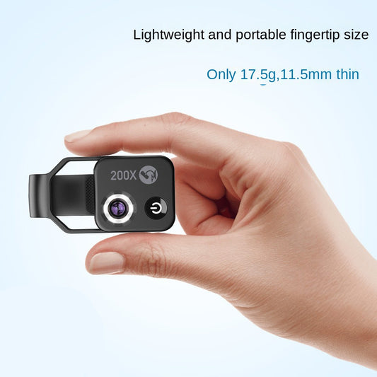Apexel's New Portable 200X Mobile Phone Microscope Magnifying Glass Hd Microscope Without Cpl