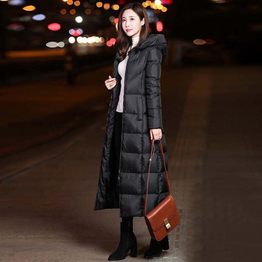 Women's New Style Mid-Length Warm Large Size Winter Outwear Thickened Outer Wear Women's Cotton Jacket Spandex Fur Collar