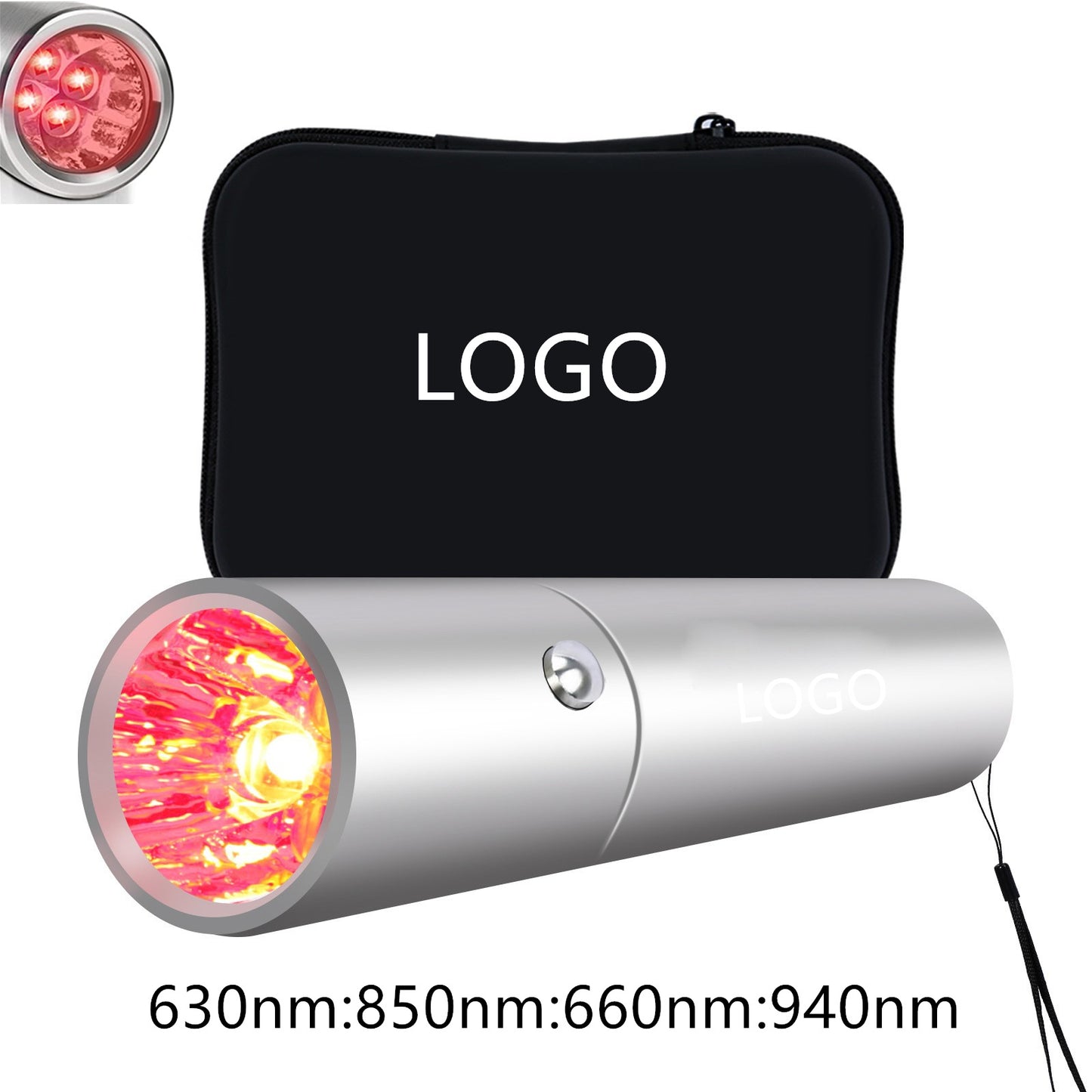 3 Light Source 4 Light Source 5 Light Source Red Infrared Physiotherapy Lamp Portable Flashlight