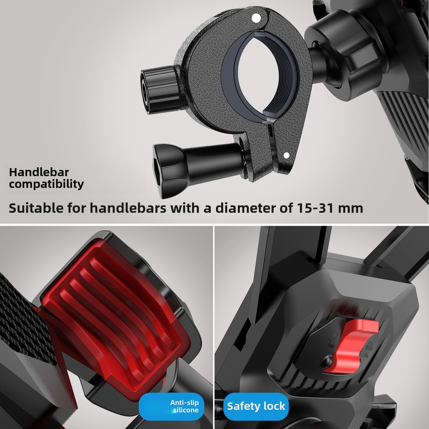 Joyroom Universal Bike Mount Holder Outdoor New Release For 4.7-7 Inch Mobile Phones Motorcycle Fixed Bracket Lazy Support