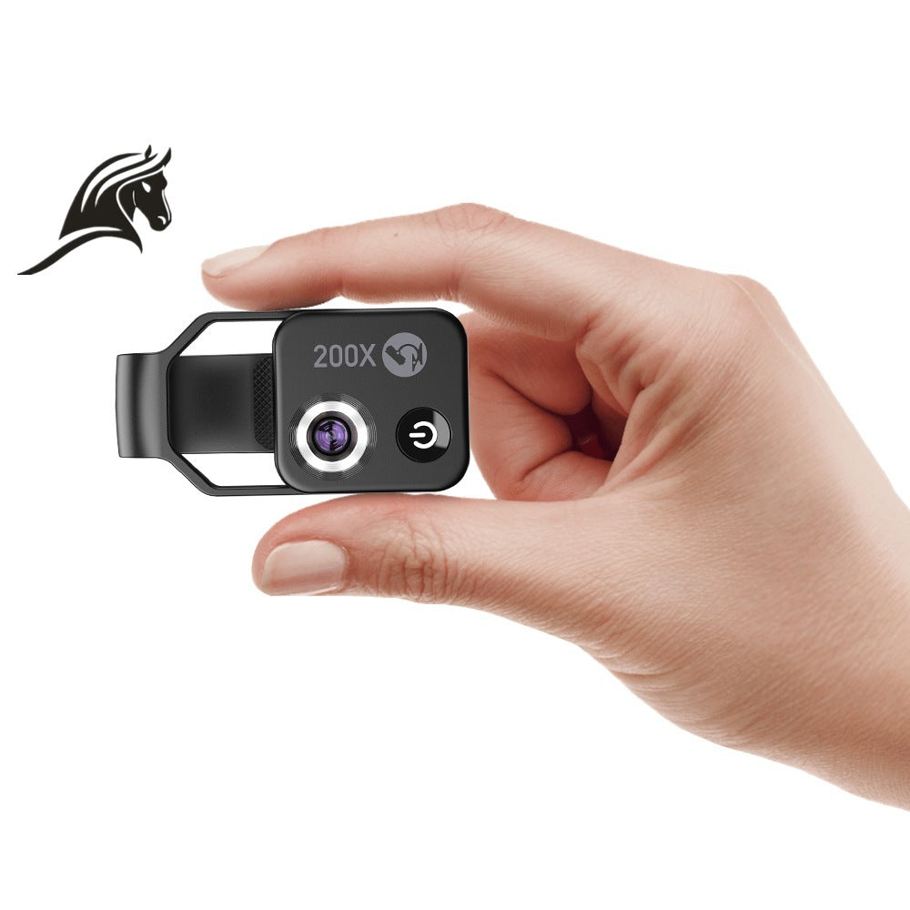 Apexel's New Portable 200X Mobile Phone Microscope Magnifying Glass Hd Microscope Without Cpl